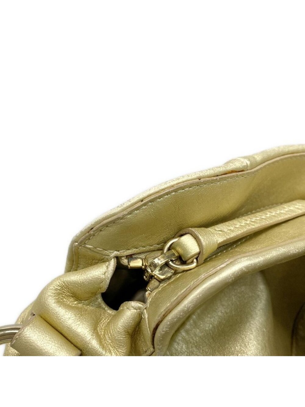 Celine Handbag Bittersweet Gold Leather - Picture 8 of 10